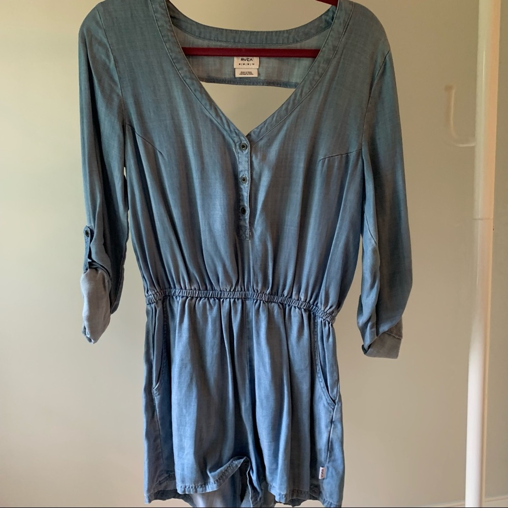 Nordstrom Light Denim Romper